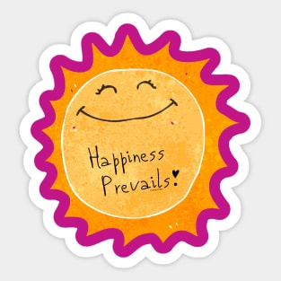 Happiness Prevails Sticker